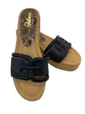 Sam Edelman Pauleena Platform Sandals 9 Black/Tan